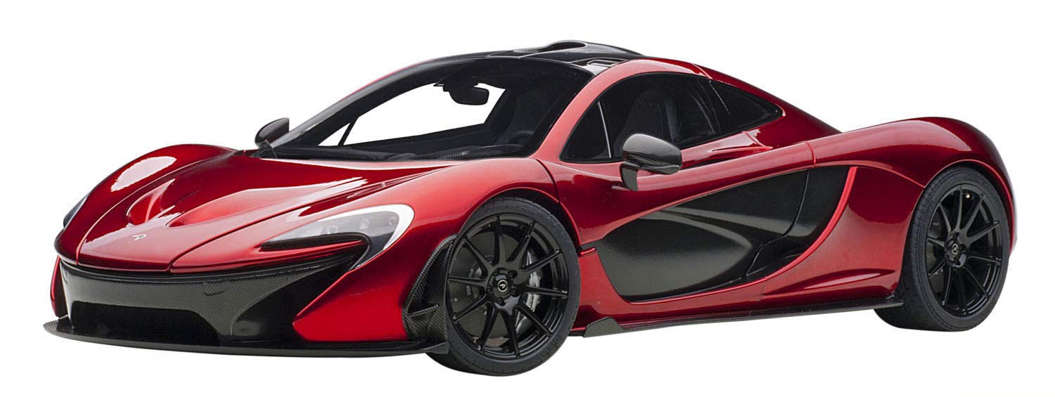 Modèle moulé sous pression Autoart 1/12 McLaren P1 finition rouge métallisé