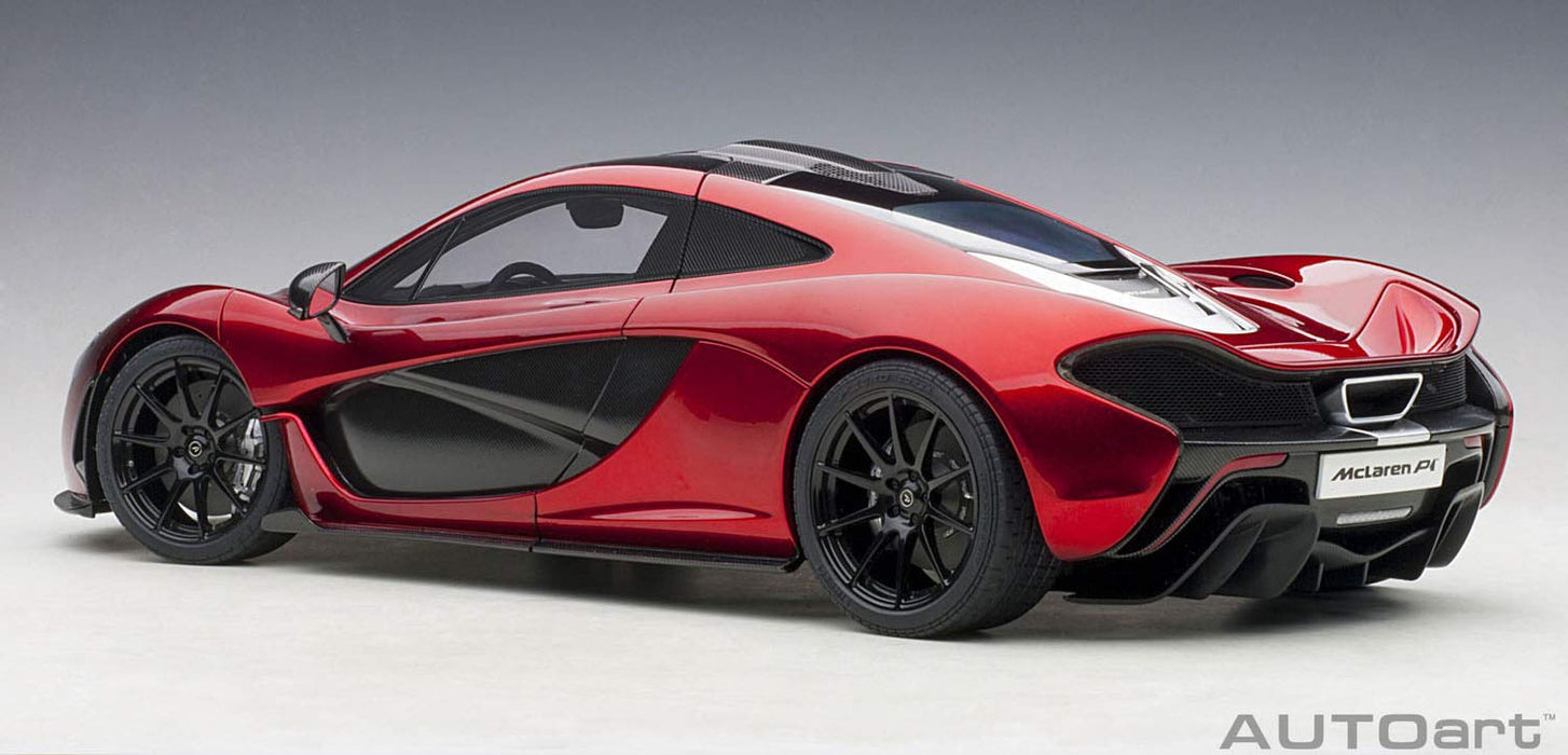 Autoart 1/12 Mclaren P1 Druckgussmodell, Metallic-Rot, fertig