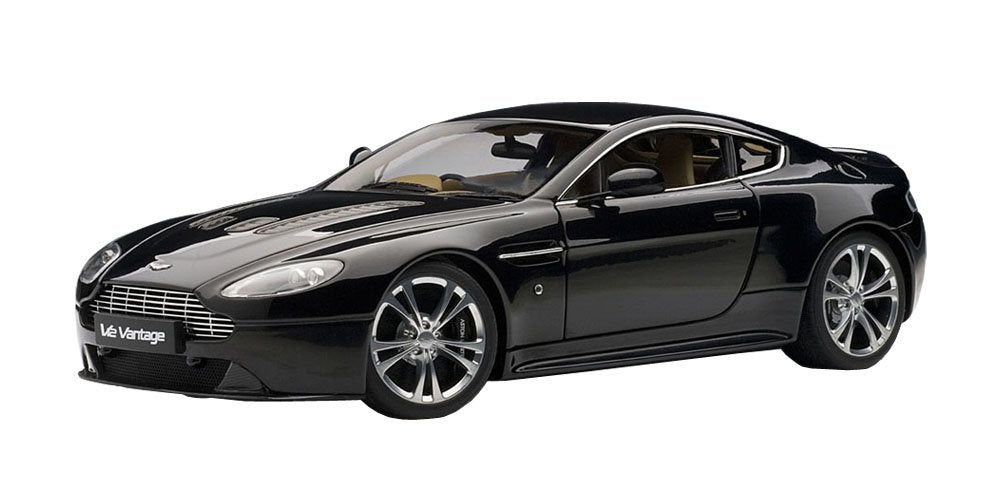 Autoart 1/18 Aston Martin V12 Vantage 10 Schwarz Druckguss-Modellauto