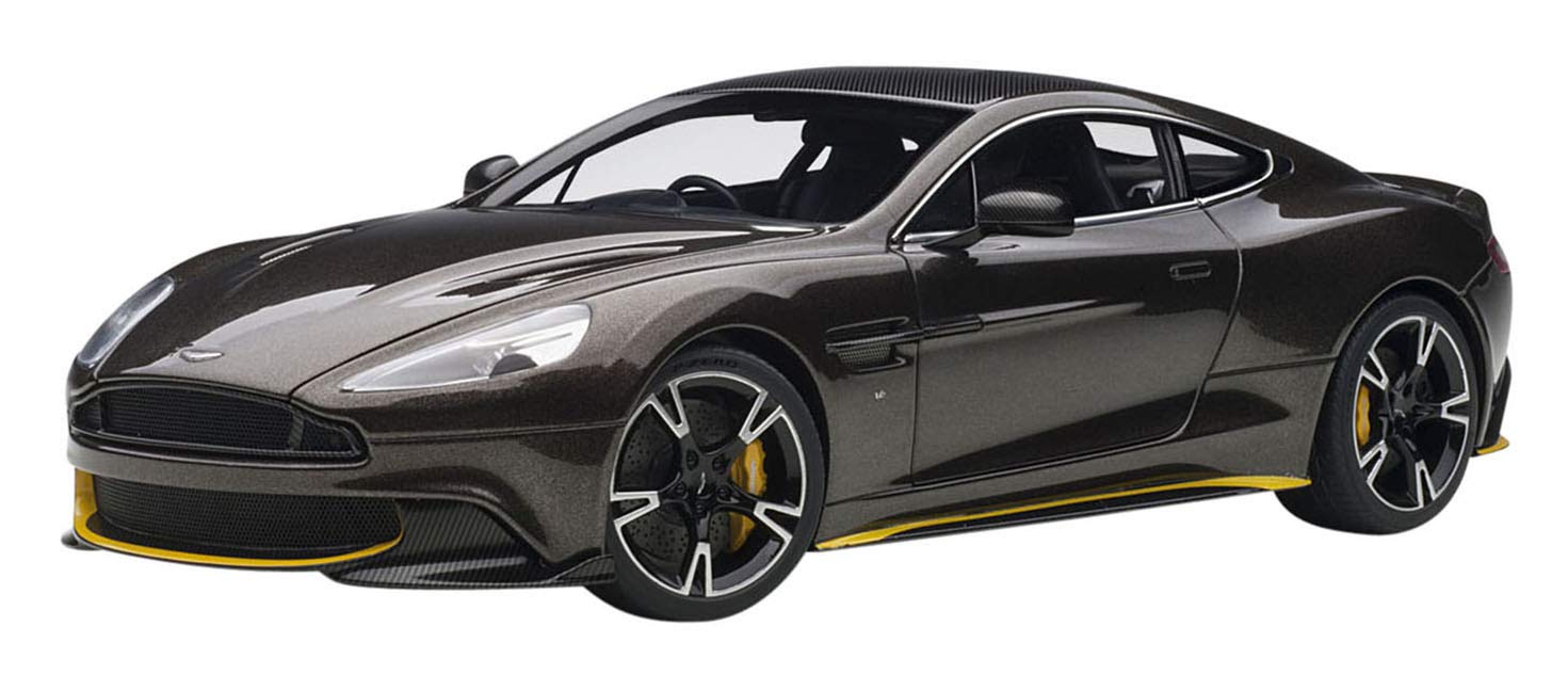 Modèle réduit de voiture moulé sous pression en bronze Aston Martin Vanquish S 2017 à l'échelle 1/18 de Autoart