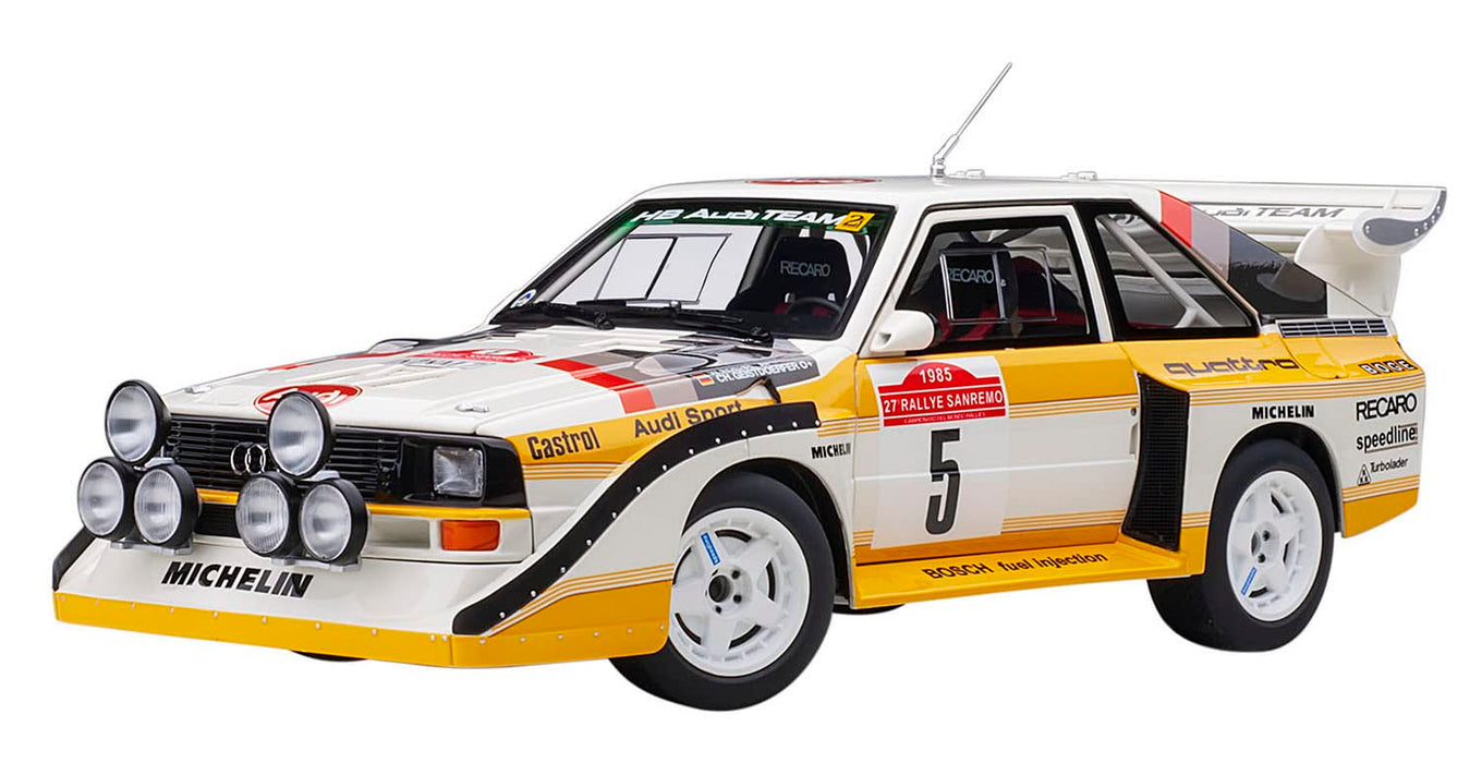 Autoart Audi Sport Quattro S1 WRC 1985 Sanremo Rally Winner 1/18 Scale Model 88503