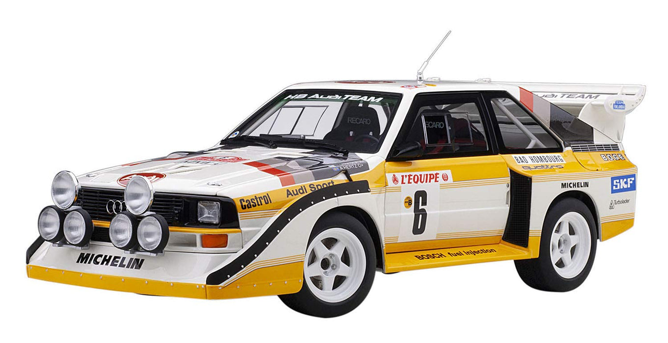 Autoart 1/18 Audi Sport Quattro S1 WRC 1986 Mikkola Hertz Monte Carlo Rally Model