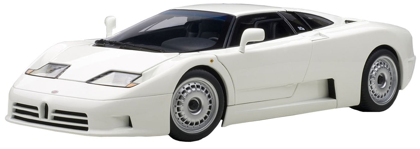 Autoart Bugatti Eb110 GT, Druckgussmodell im Maßstab 1/18, Weiß