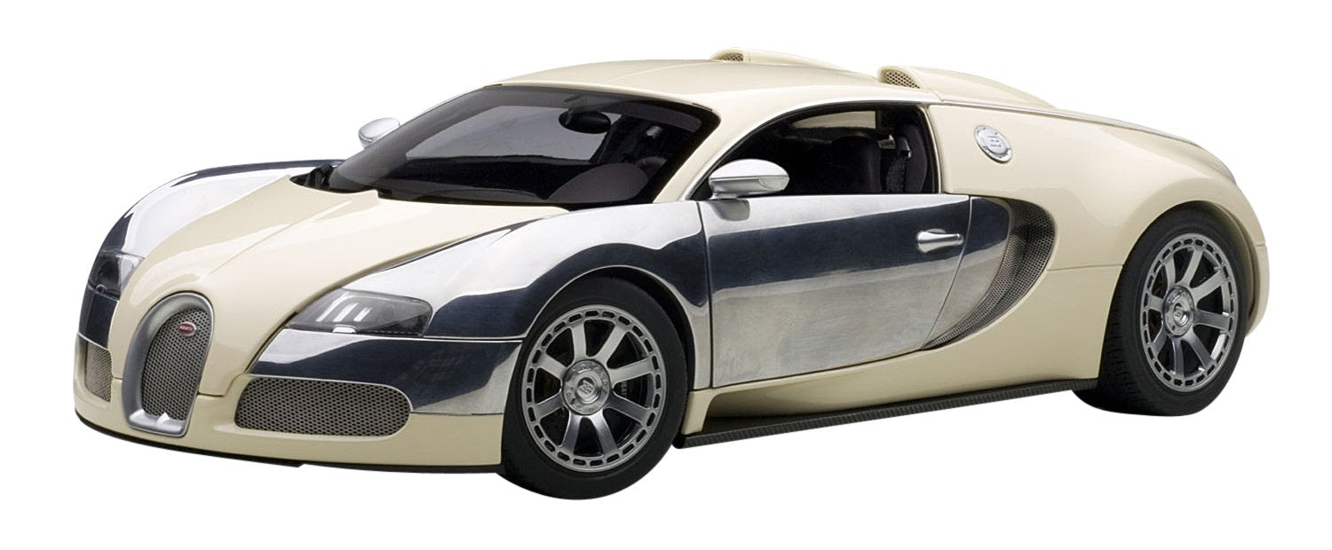 Modèle réduit de voiture Bugatti Veyron L'Edition Centenaire Blanc à l'échelle 1:18 d'Autoart