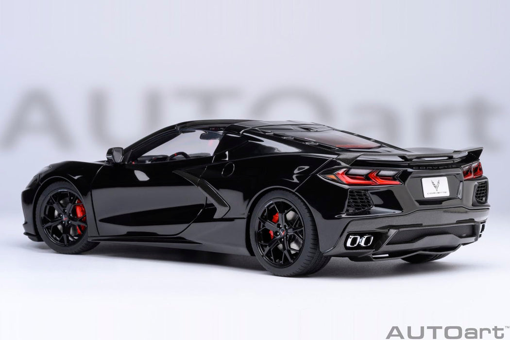 Autoart Chevrolet Corvette C8 Stingray Z51 1/18 Black Diecast Model