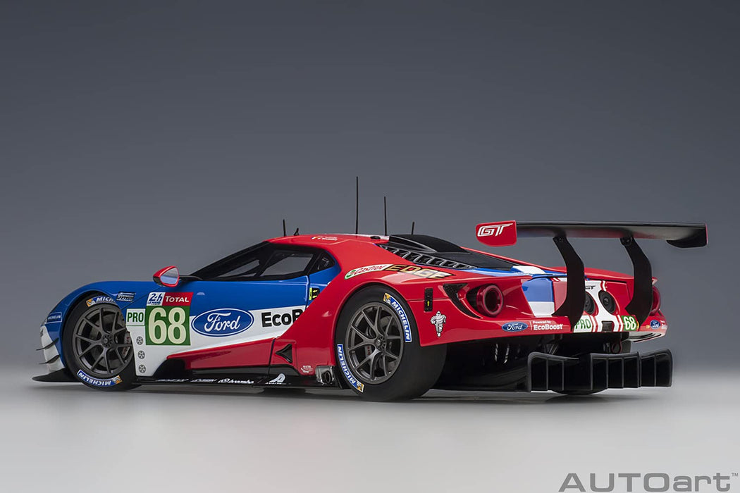 Autoart 1/18 Ford GT 2019 #68 Le Mans Pro Class Bleu Blanc Rouge Modèle 81912