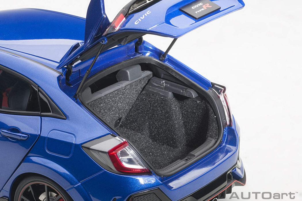 Autoart 1/18 Honda Civic Type R FK8 2017 Bleu Brillant Métallisé Modèle