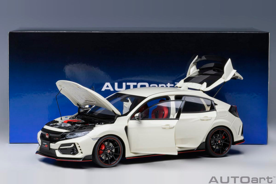 Autoart 1/18 Honda Civic Type R 2021 Championship Weiß Druckgussmodell