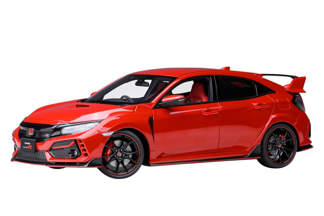 Modèle réduit de voiture rouge Honda Civic Type R 2021 à l'échelle 1/18 d'Autoart