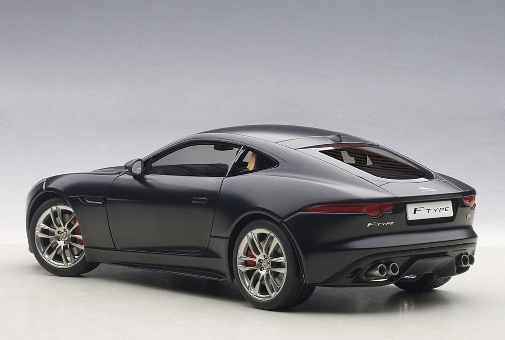 Modèle moulé sous pression noir mat Autoart 1/18 Jaguar F-Type R Coupé 2015