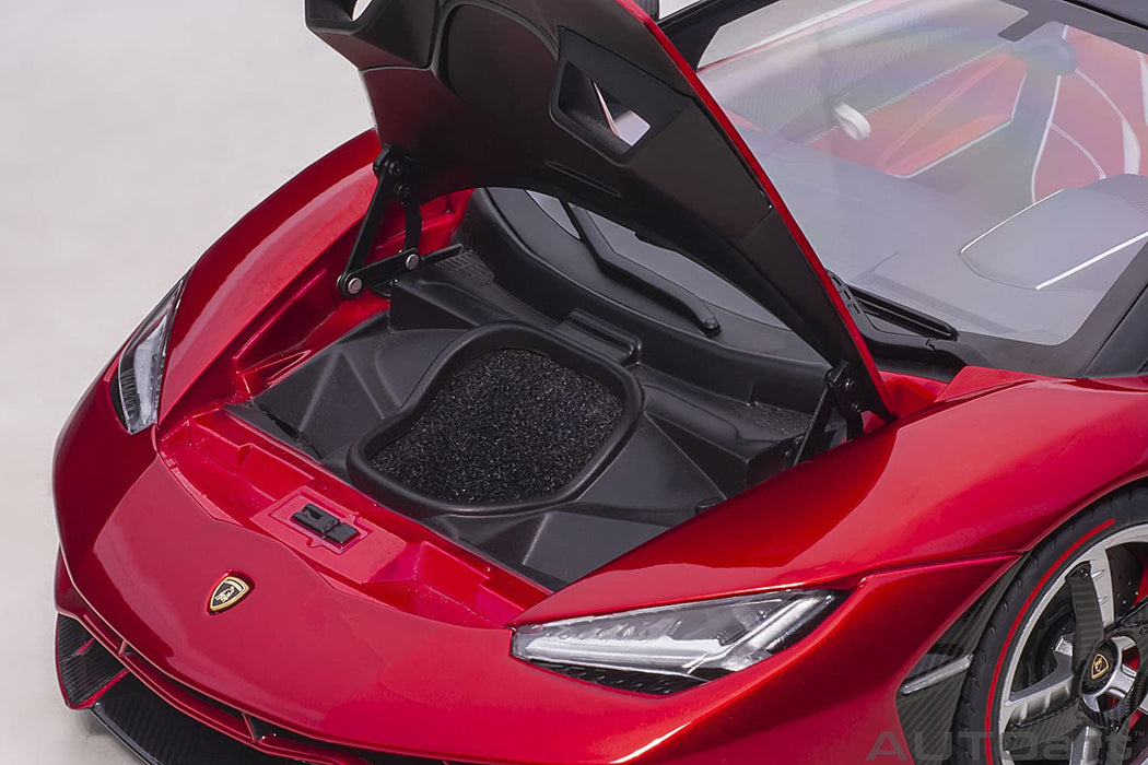 Modèle réduit Lamborghini Centenario Roadster rouge métallisé à l'échelle 1/18 Autoart 79207