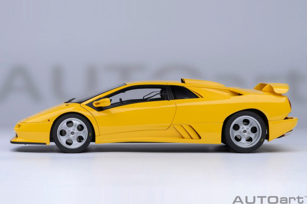 Autoart 1/18 Lamborghini Diablo SE30 Jota Yellow Diecast Model Car