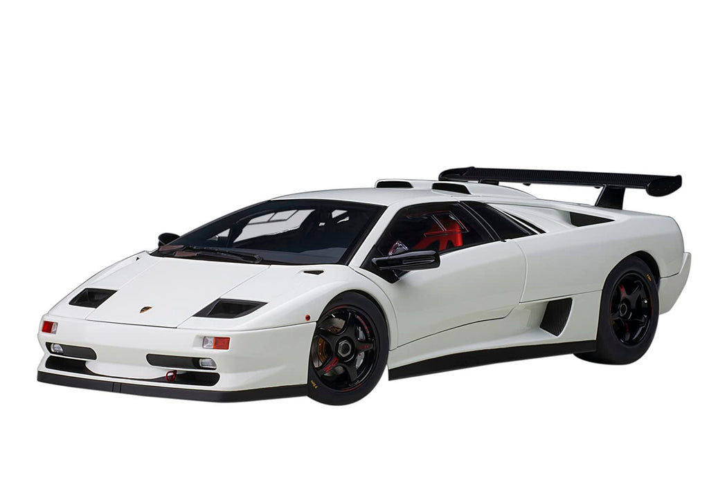 Réplique détaillée de la Lamborghini Diablo SV-R à l'échelle 1:18 de Autoart, modèle réduit de voiture Impact White