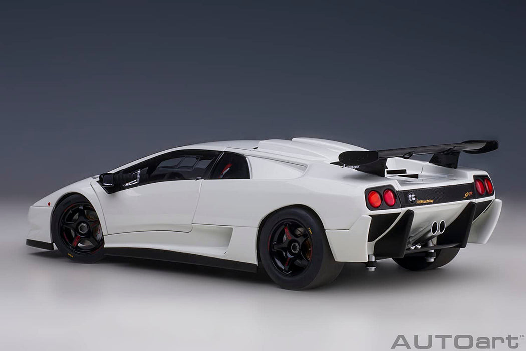 Réplique détaillée de la Lamborghini Diablo SV-R à l'échelle 1:18 de Autoart, modèle réduit de voiture Impact White