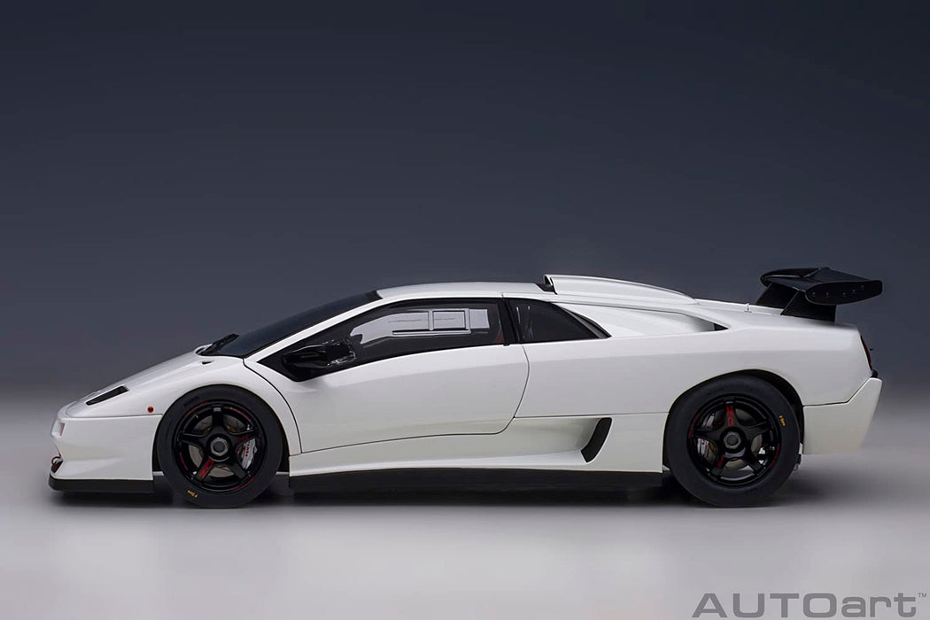 Réplique détaillée de la Lamborghini Diablo SV-R à l'échelle 1:18 de Autoart, modèle réduit de voiture Impact White