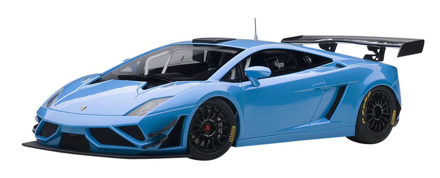 Modèle moulé sous pression Lamborghini Gallardo GT3 FL2 2013 Bleu Autoart 1/18