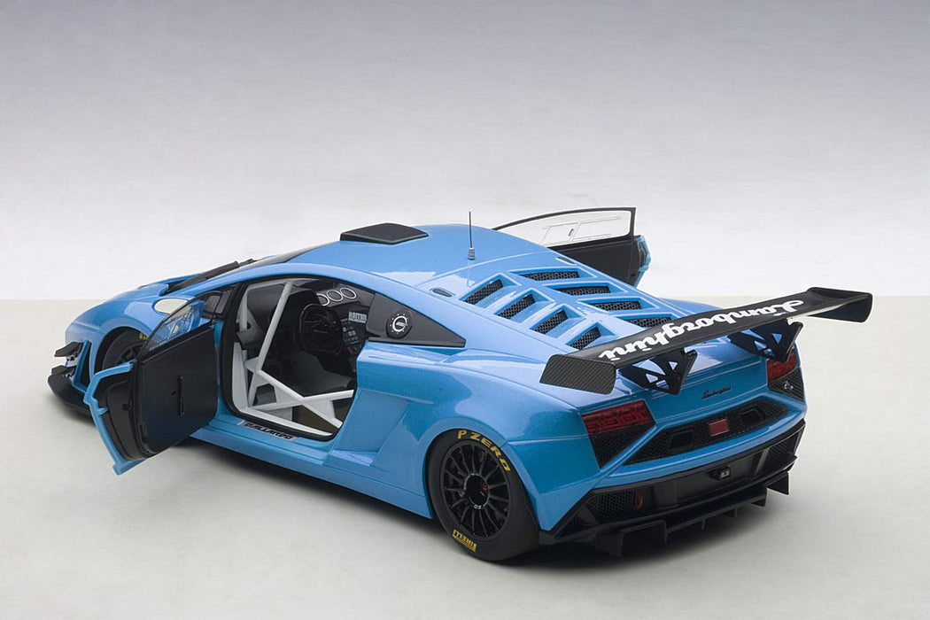 Modèle moulé sous pression Lamborghini Gallardo GT3 FL2 2013 Bleu Autoart 1/18