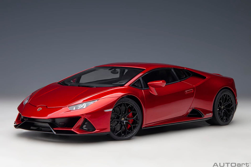 Modèle réduit de voiture Lamborghini Huracan Evo Pearl Red à l'échelle 1/18 d'Autoart