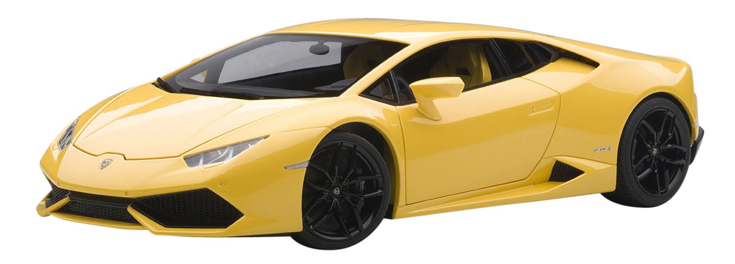 Modèle réduit moulé sous pression Lamborghini Huracan LP610-4 Pearl Yellow 1/18 Autoart