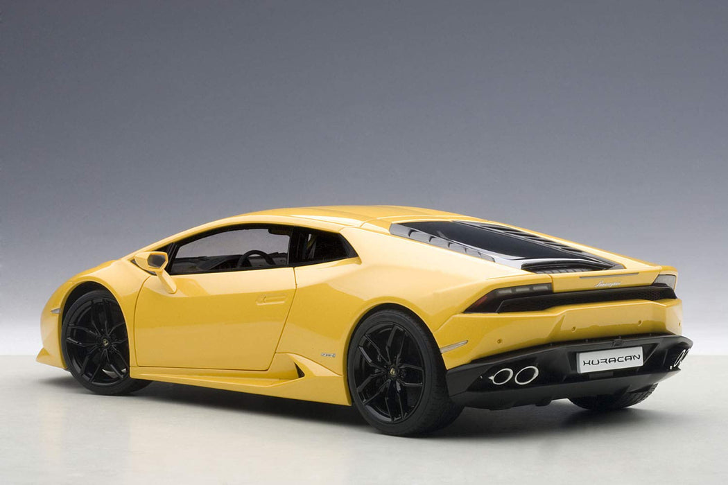 Modèle réduit moulé sous pression Lamborghini Huracan LP610-4 Pearl Yellow 1/18 Autoart