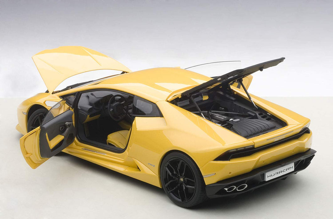 Modèle réduit moulé sous pression Lamborghini Huracan LP610-4 Pearl Yellow 1/18 Autoart