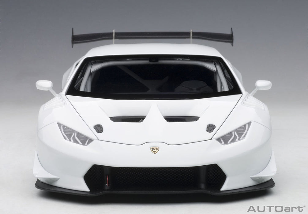 Modèle réduit de voiture Lamborghini Huracan LP620-2 Super Trofeo 2015 Blanc 1/18 Autoart