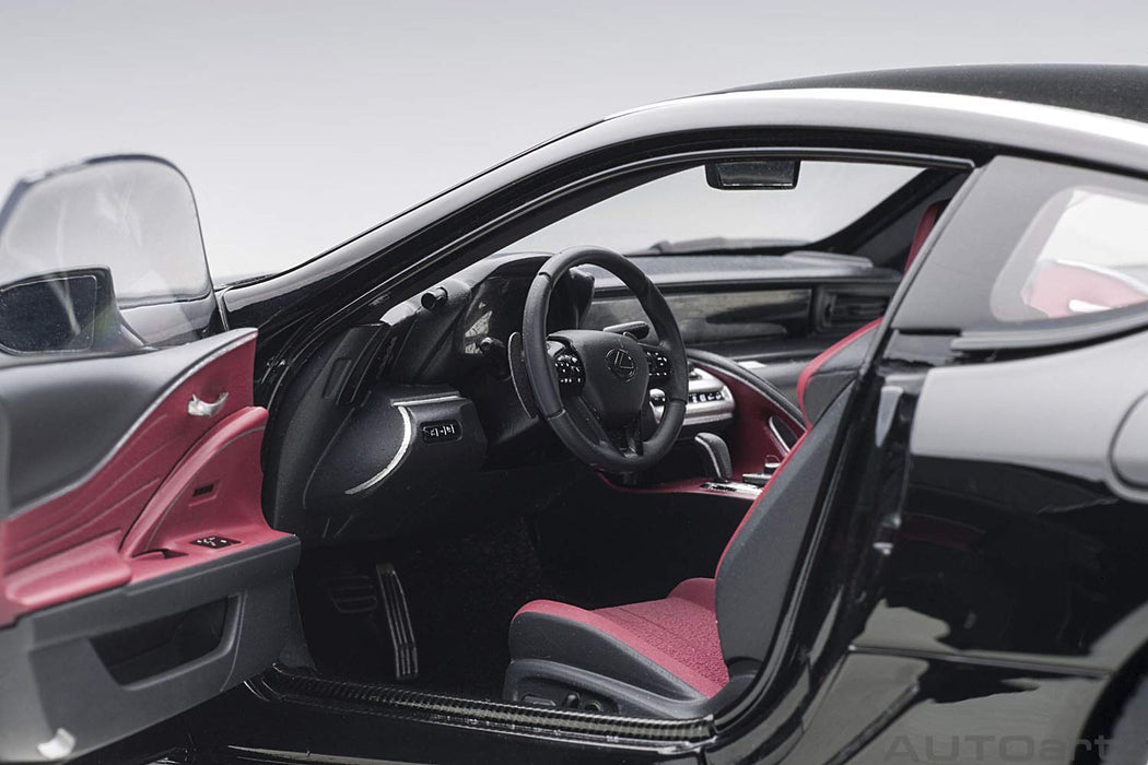 Modèle moulé sous pression Lexus LC500 Dark Rose Interior 1/18 d'Autoart (produit fini)