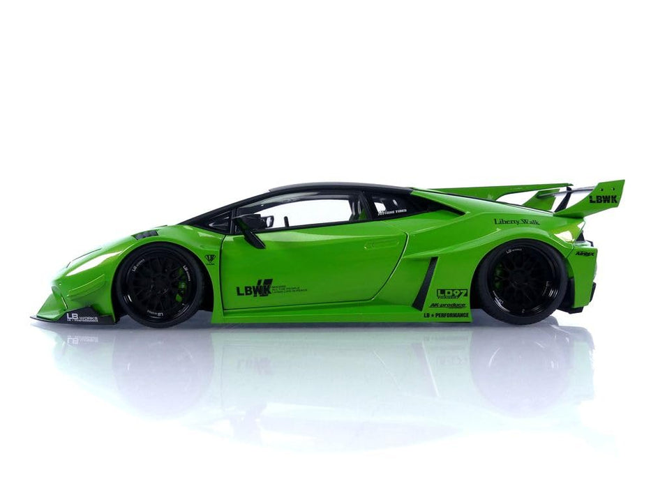 Modèle réduit de voiture Lamborghini Huracan GT Pearl Green à l'échelle 1/18 de Liberty Walk