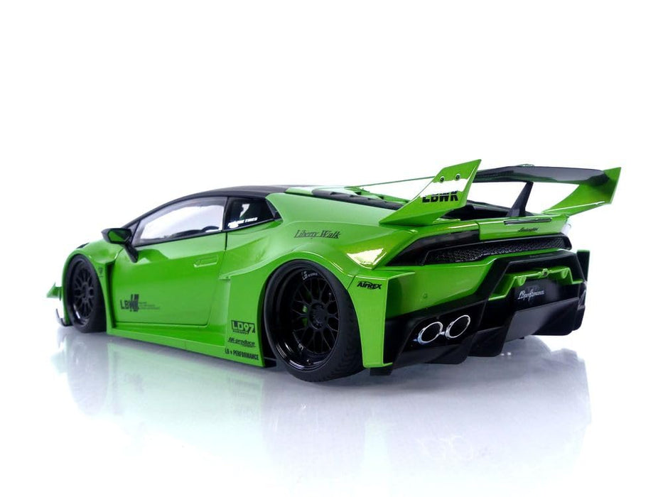 Modèle réduit de voiture Lamborghini Huracan GT Pearl Green à l'échelle 1/18 de Liberty Walk