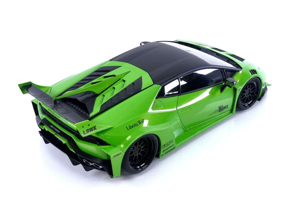 Modèle réduit de voiture Lamborghini Huracan GT Pearl Green à l'échelle 1/18 de Liberty Walk