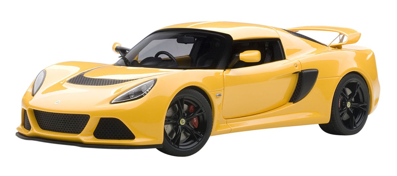 Modèle moulé sous pression très détaillé Autoart 1/18 Lotus Exige S jaune