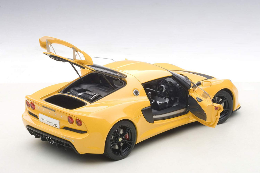 Modèle moulé sous pression très détaillé Autoart 1/18 Lotus Exige S jaune