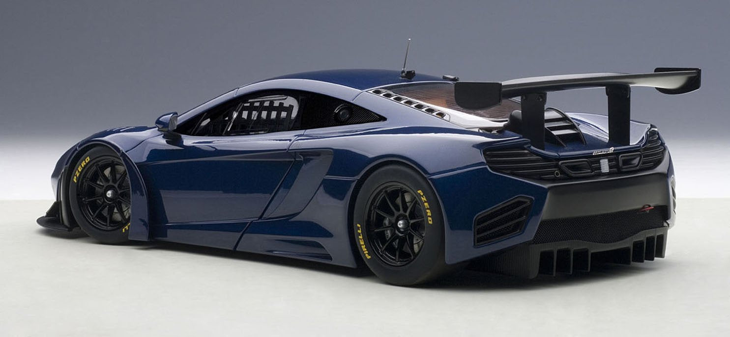 Modèle réduit de voiture Autoart 1/18 McLaren MP4-12C GT3 bleu foncé