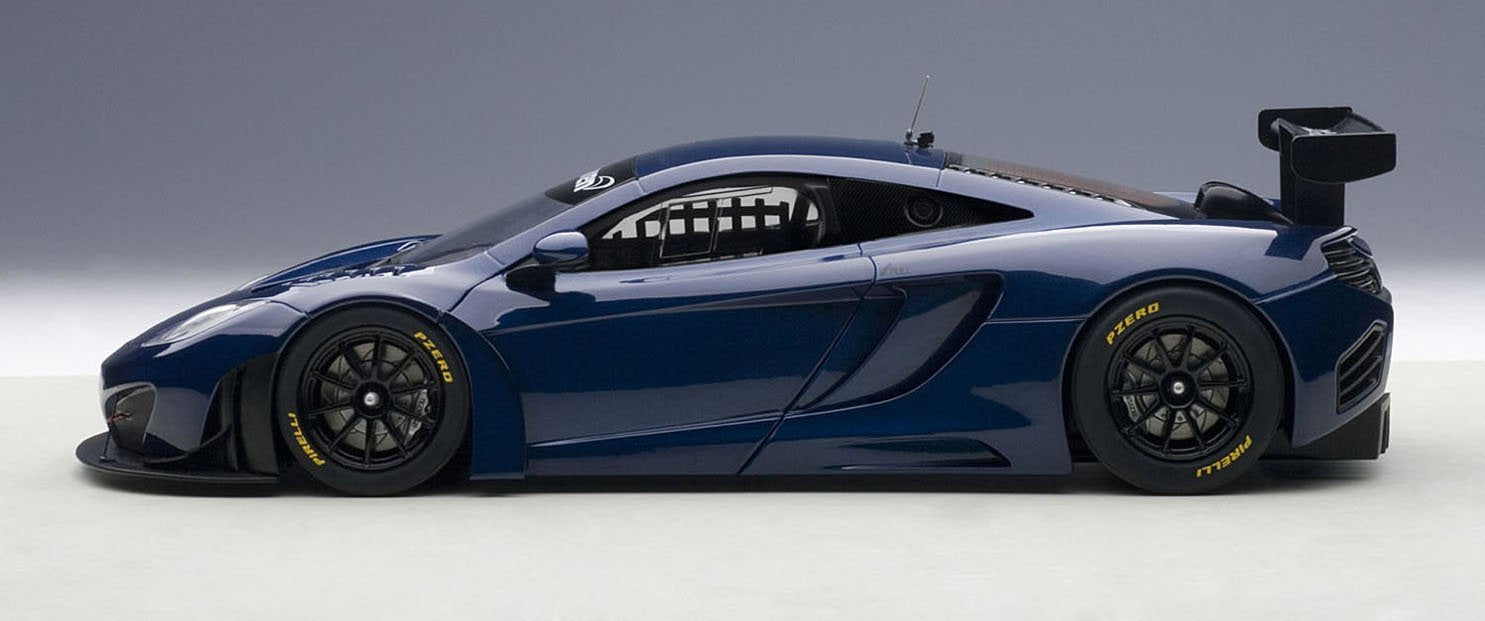 Modèle réduit de voiture Autoart 1/18 McLaren MP4-12C GT3 bleu foncé