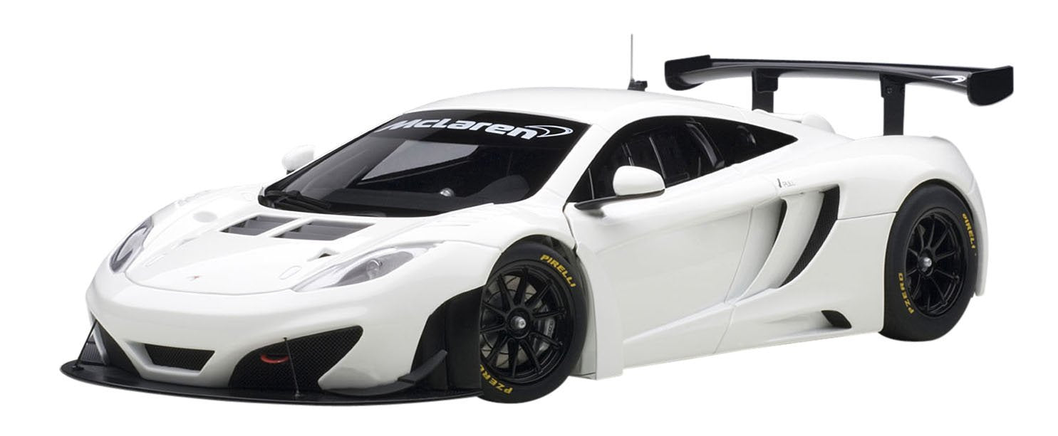 Modèle réduit de voiture moulé sous pression McLaren MP4-12C GT3 blanche Autoart 1/18