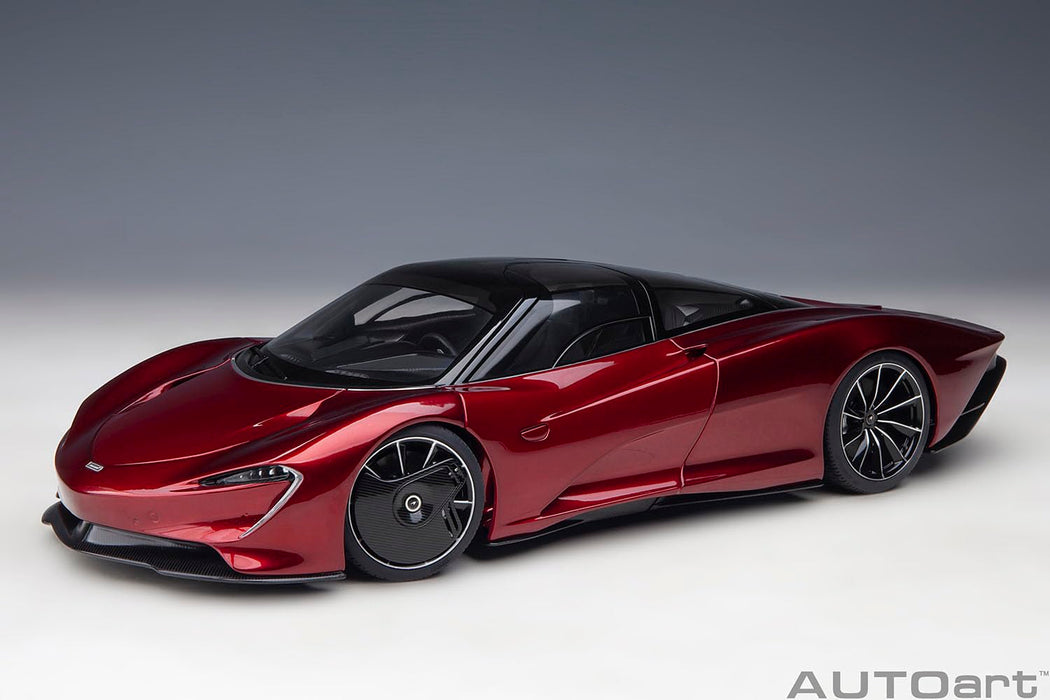 Autoart 1/18 Scale McLaren Speedtail Diecast Model Car Metallic Red Finish