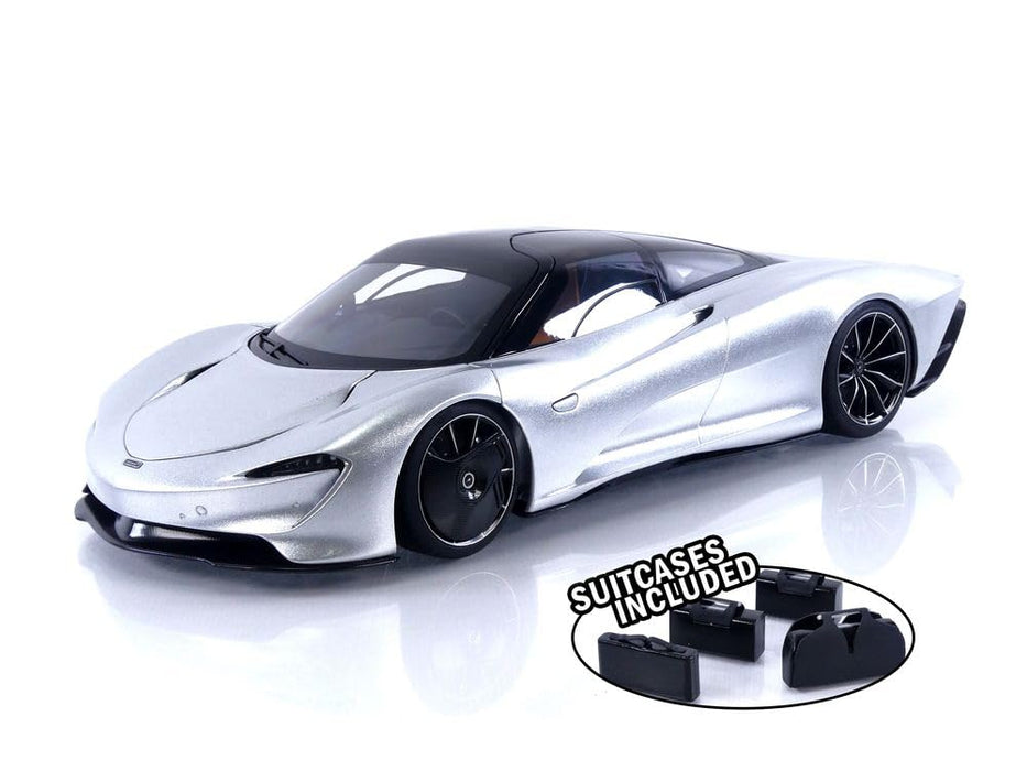 Modèle réduit de voiture Autoart 1/18 McLaren Speedtail argent métallisé