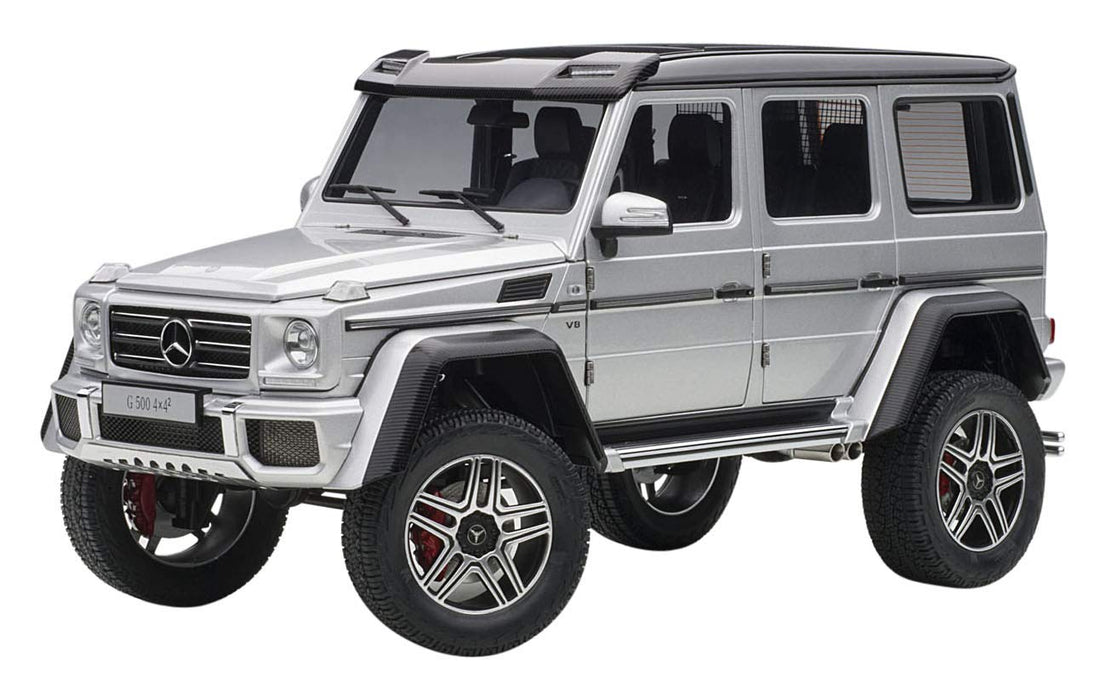 Autoart 1/18 Mercedes-Benz G500 4X4 Squared Silver Diecast Model