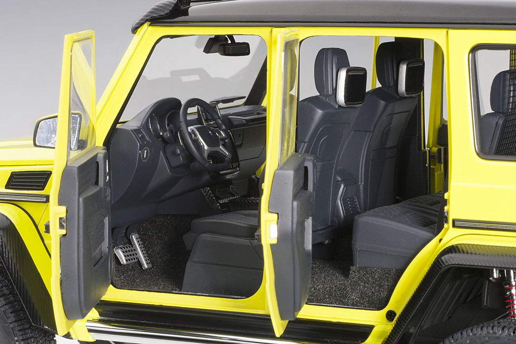 Modèle réduit de voiture Mercedes-Benz G500 4X4 jaune carré à l'échelle 1/18 d'Autoart