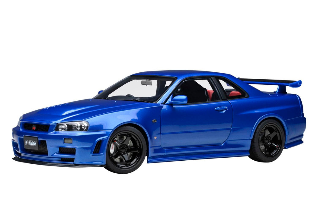 Autoart Nismo R34 GT-R Z-Tune 1/18 Scale in Bayside Blue - Finished Product