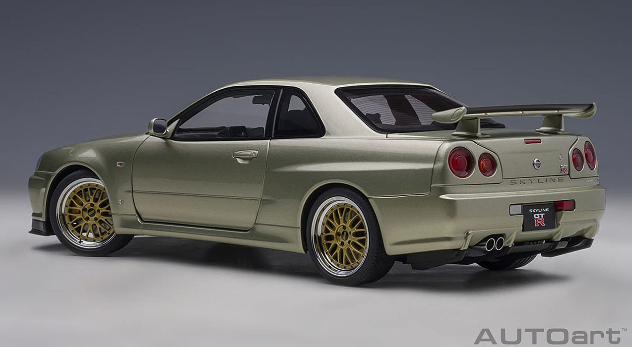 Autoart 1/18 Nissan Skyline GT-R R34 V Spec II Nürburgring Millennium Jade