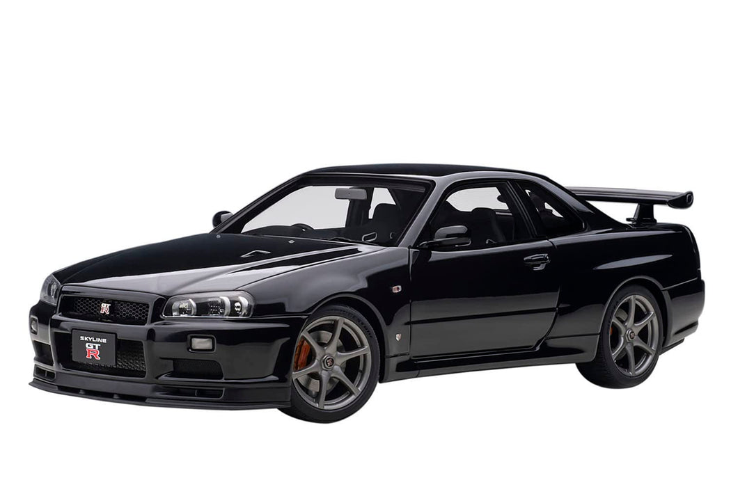 Modèle réduit de voiture Autoart 1/18 Nissan Skyline GT-R R34 V-Spec II Black Pearl 77407