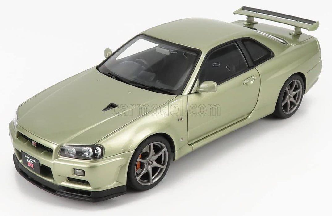 Autoart 1/18 Nissan Skyline GT-R R34 V-Spec II Nürburgring Millennium Jade 77404