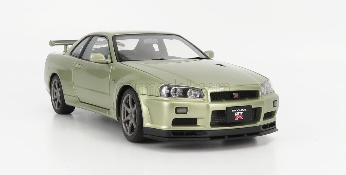 Autoart 1/18 Nissan Skyline GT-R R34 V-Spec II Nürburgring Millennium Jade 77404