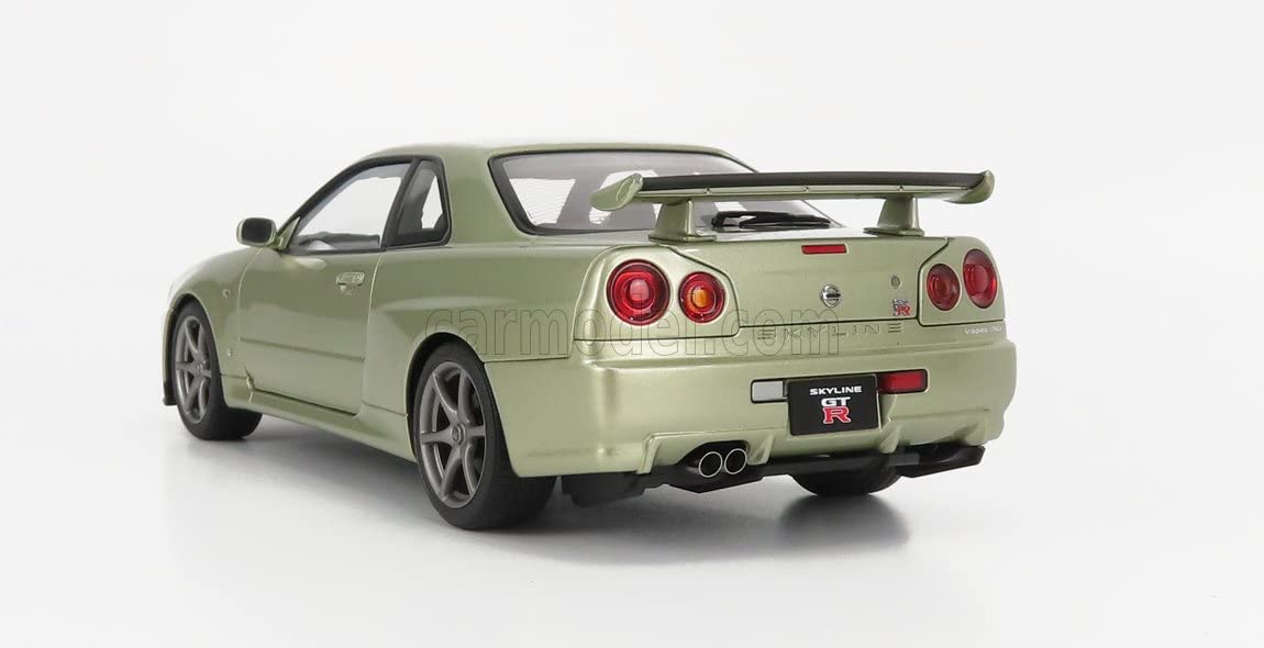 Autoart 1/18 Nissan Skyline GT-R R34 V-Spec II Nürburgring Millennium Jade 77404