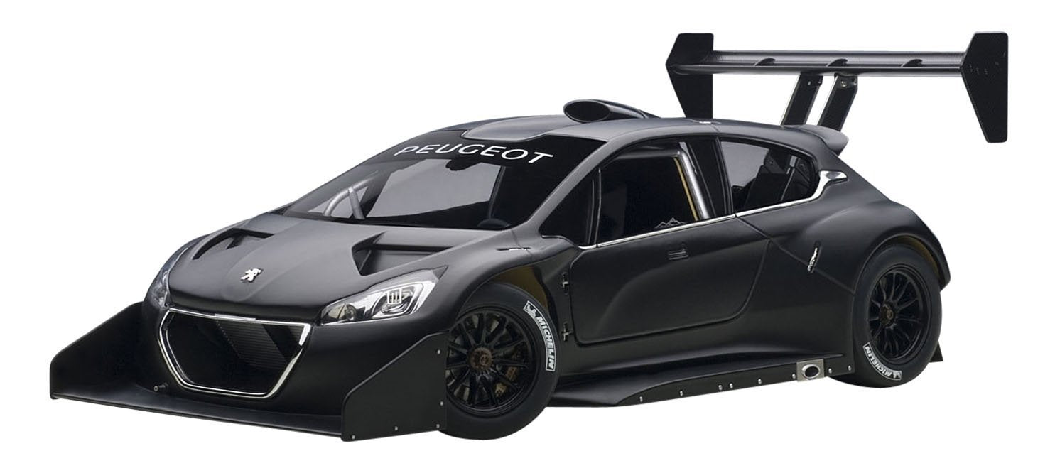 Autoart 1/18 Peugeot 208 T16 Pikes Peak 2013 Modèle Finition Noire