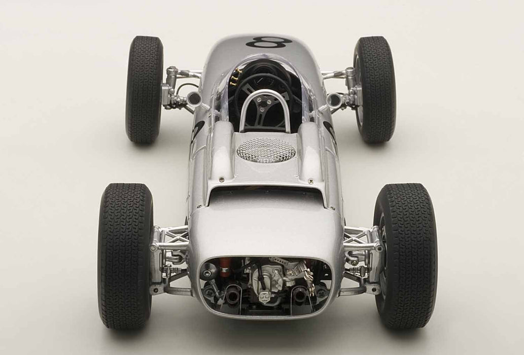 Autoart 1/18 modèle moulé sous pression Porsche 804 F1 1962 GP allemand Joachim Bonnier #8