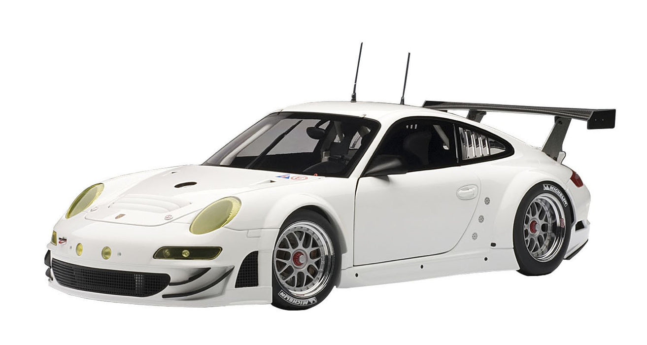 Modèle réduit de voiture Porsche 911 GT3 RSR finition blanche 1/18 Autoart