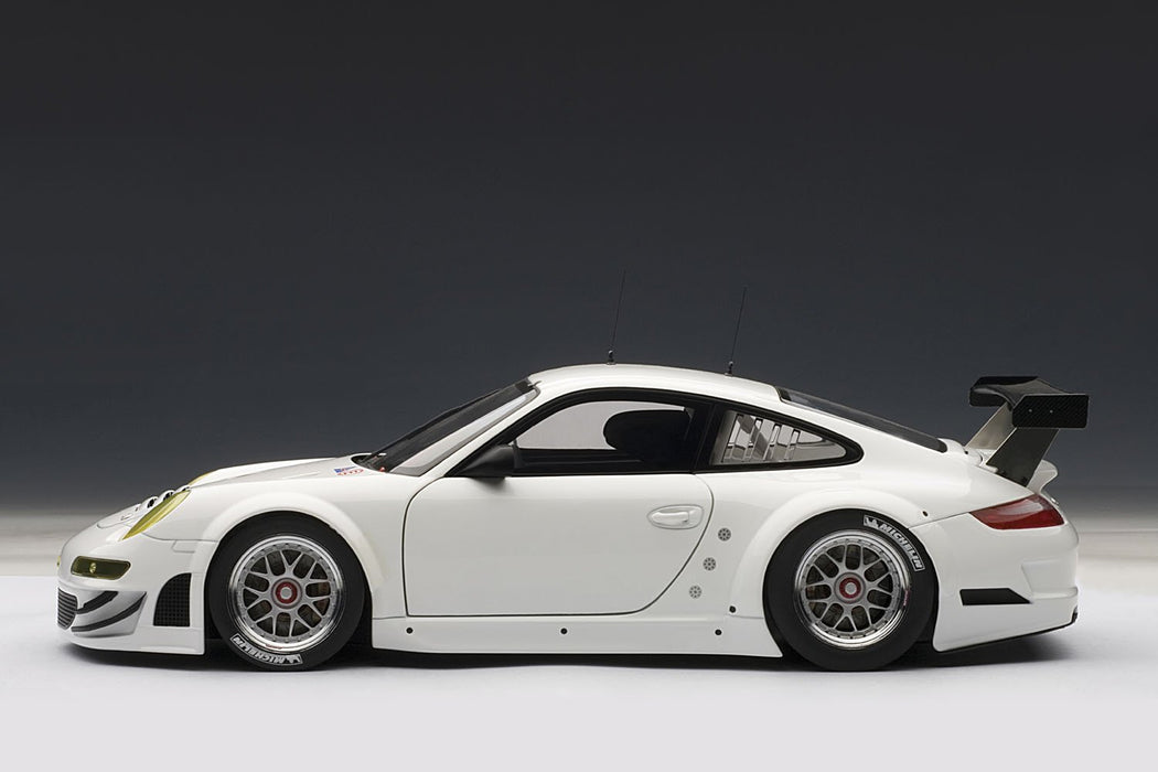 Modèle réduit de voiture Porsche 911 GT3 RSR finition blanche 1/18 Autoart