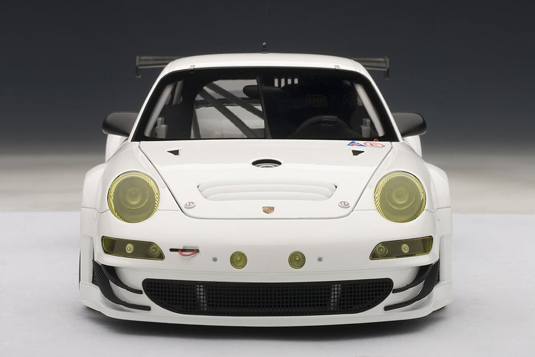 Modèle réduit de voiture Porsche 911 GT3 RSR finition blanche 1/18 Autoart